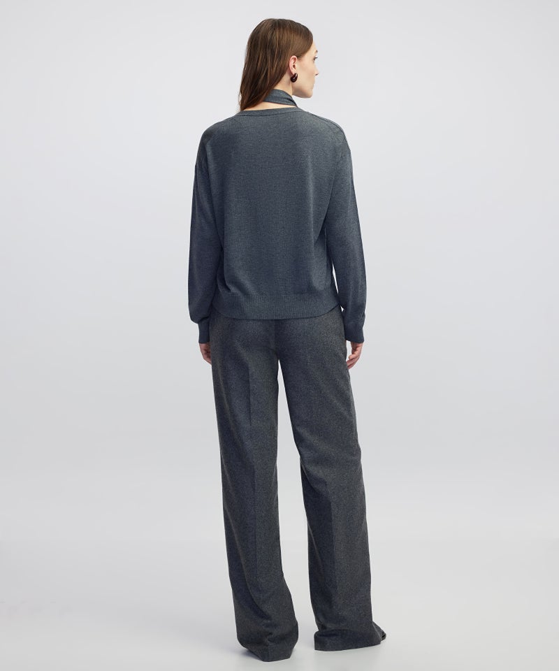 ابيكول وشاح سترة محبوكة - Image 4