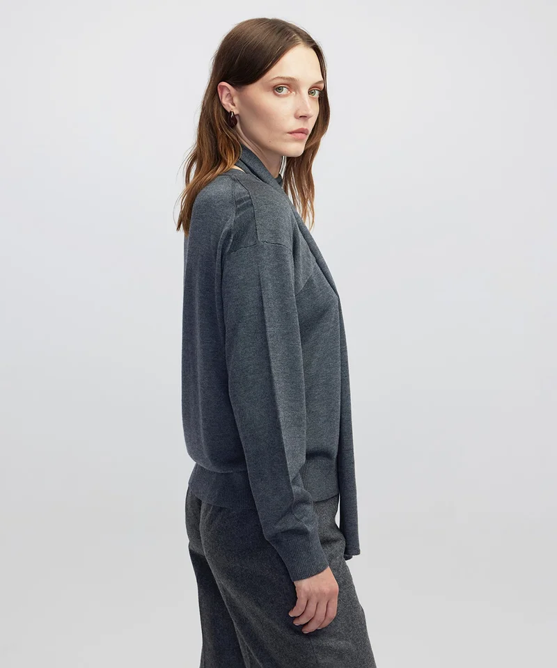 Ipekyol  Regular Fit Scarf Knit Sweater for Women | Best Price UAE