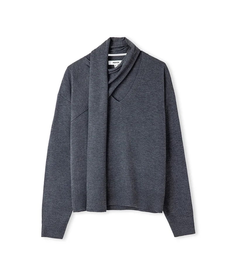 Ipekyol  Regular Fit Scarf Knit Sweater for Women | Best Price UAE