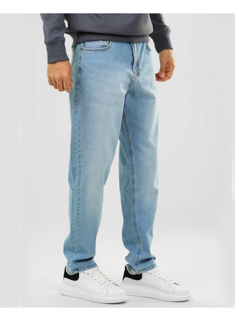 دوت بنطلون جينز بقصّة مريحة مع تأثير مغسول - Image 2