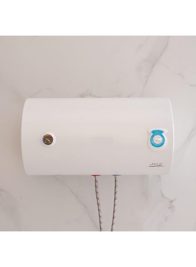 فكسر سخان مياه كهربائي أفقي - ٥٠ لترًا، مثبت على الحائط | موفر للطاقة، ضمان ٧ سنوات، خزان مغطى بالزجاج - Image 3