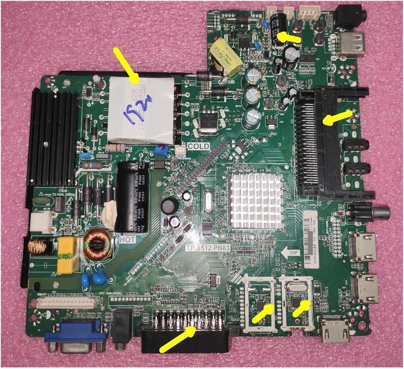 TP.S512.PB83 Three-in-one Motherboard – TV Type, White Transformer Series Light Strip(0T SD CI) - Image 2