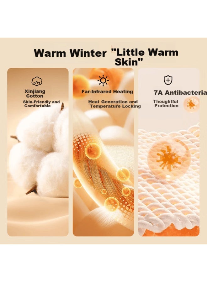 Gracewell Kids Thermal Underwear Set New Cotton Sweater For Middle And High School Students Youth Pure Cotton Autumn Shirt And Pants Set Boys Black M - Image 3