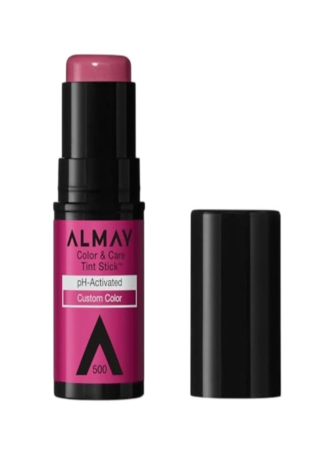 Almay Lip and Cheek Tint, Color & Care Tint Stick, Multi-Use Moisturizing Blush and Lip Color, Dewy Finish, 500 Berry Flush, 0.25 oz - Image 1