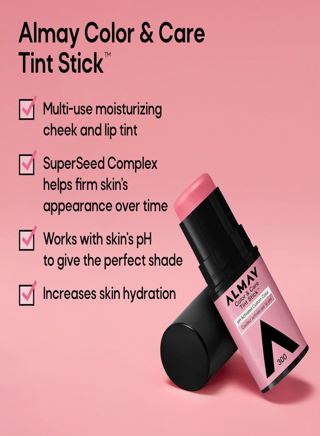 Almay Lip and Cheek Tint, Color & Care Tint Stick, Multi-Use Moisturizing Blush and Lip Color, Dewy Finish, 500 Berry Flush, 0.25 oz - Image 3