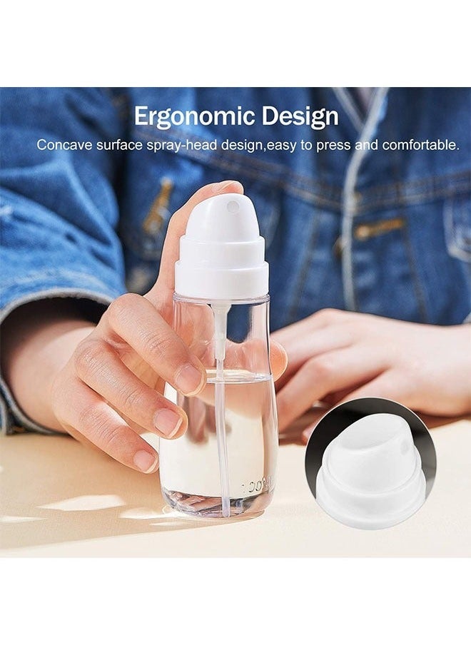 100ml Spray Bottle with Fine Mist, Portable Travel Spray Bottles for Hair and Face, Refillable Spray Bottles for Cleaning Solutions Perfume Liquid Cosmetics Essential Oils - Image 5