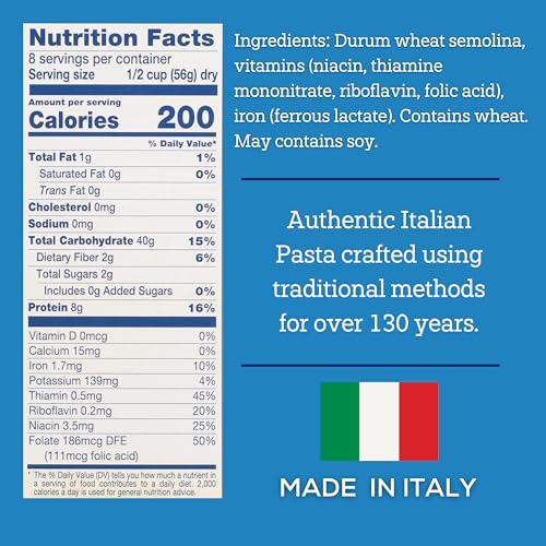 De Cecco Semolina Pasta, Penne Rigate No.41, 1 Pound - Image 2