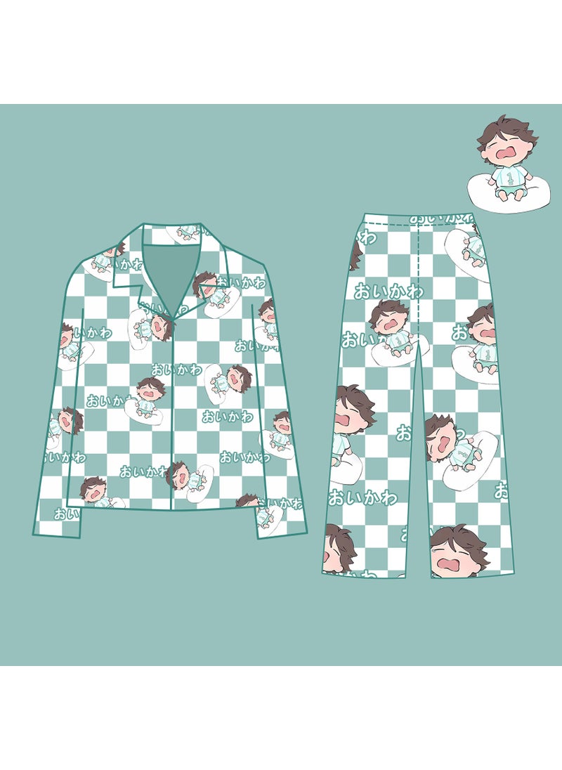 Generic - Volleyball Anime Sleepwear Shorts Long sleeves + trousers - Image 1