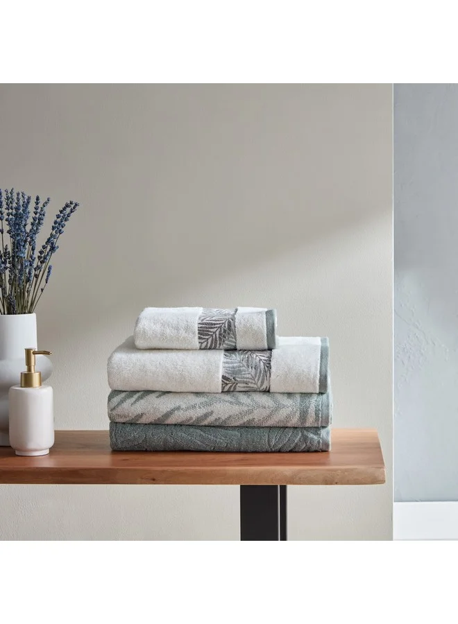 Home Box Opulence Flora Turkish Cotton Jacquard Bath Towel 140 x 70 cm