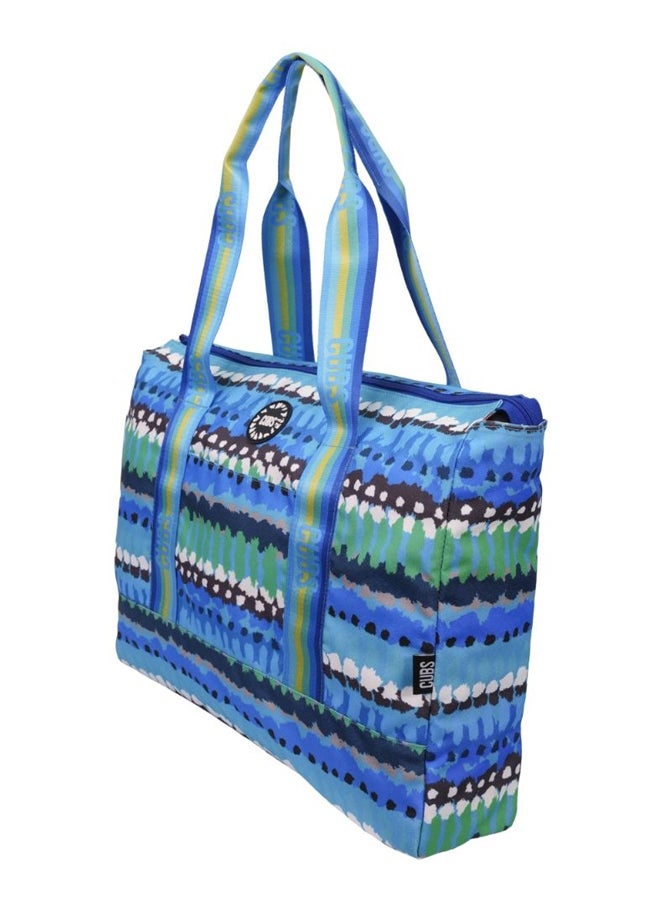 CUBS - Double Face Tote Bag Multicolor Large All Blue Rays - Image 1