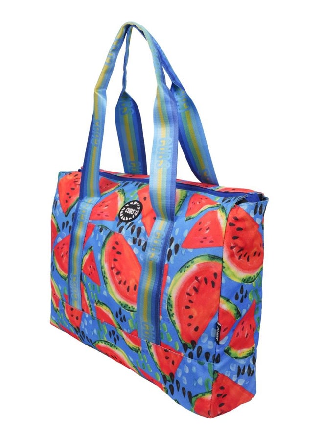 CUBS - Double Face Tote Bag Multicolor Large All Blue Rays - Image 1