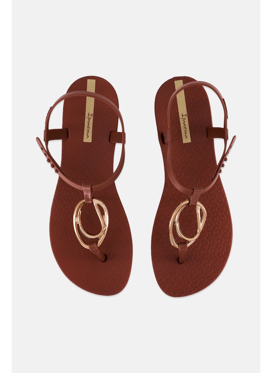 Ipanema Women Class Charm III Snap Sandals, Brown  - Image 3