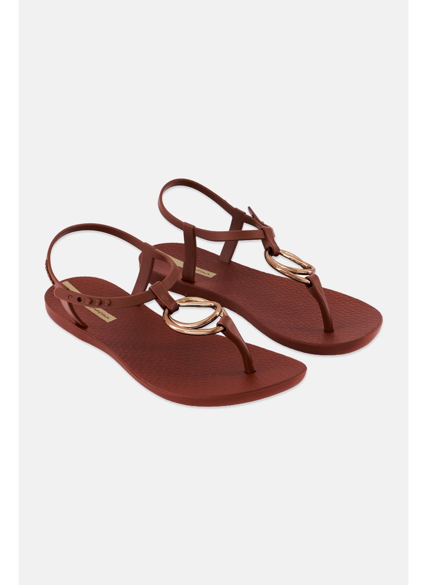 Ipanema Women Class Charm III Snap Sandals, Brown  - Image 1