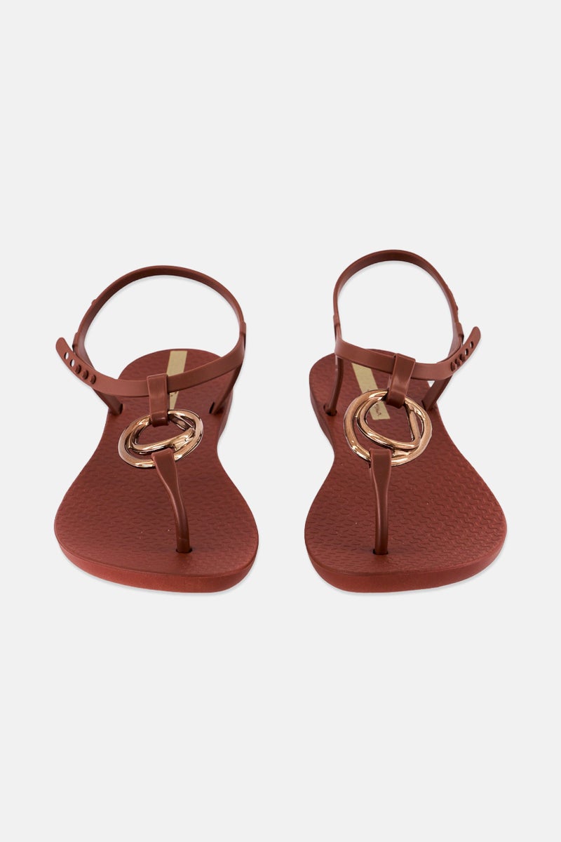 Ipanema Women Class Charm III Snap Sandals, Brown - Image 4