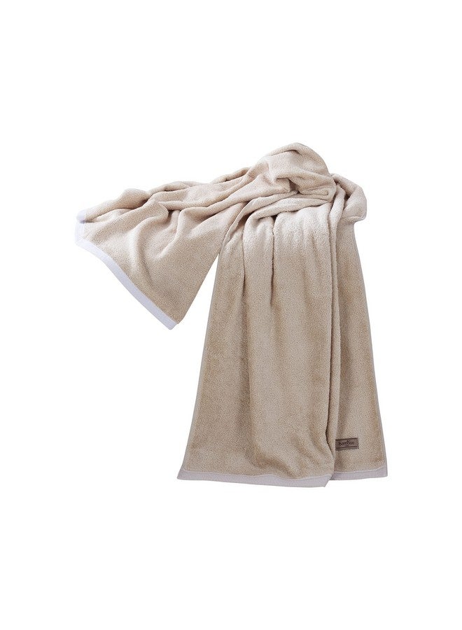 SPREAD SPAIN Bamboo Towels For Bath, Towels For Bath Large Size, Bamboo Bath Towel High Absorbent & Soft, 360 Gsm, 1 Piece Bath Towel For Men/Women, 70 Cms X 150 Cms - Sand, Beige - Image 2