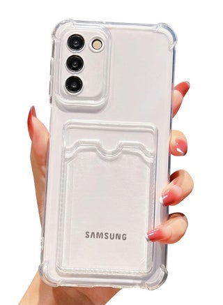 TenTech Transparent cover with shockproof corners with card holder - card holder - heat-resistant polyurethane card holder for Samsung Galaxy S20 FE 5G- transparent - pzsku/Z9A23FA334C305E9E1577Z/45/_/1707901907/4c94a2fe-0fe4-41b7-bb60-b6ab390ae5e2