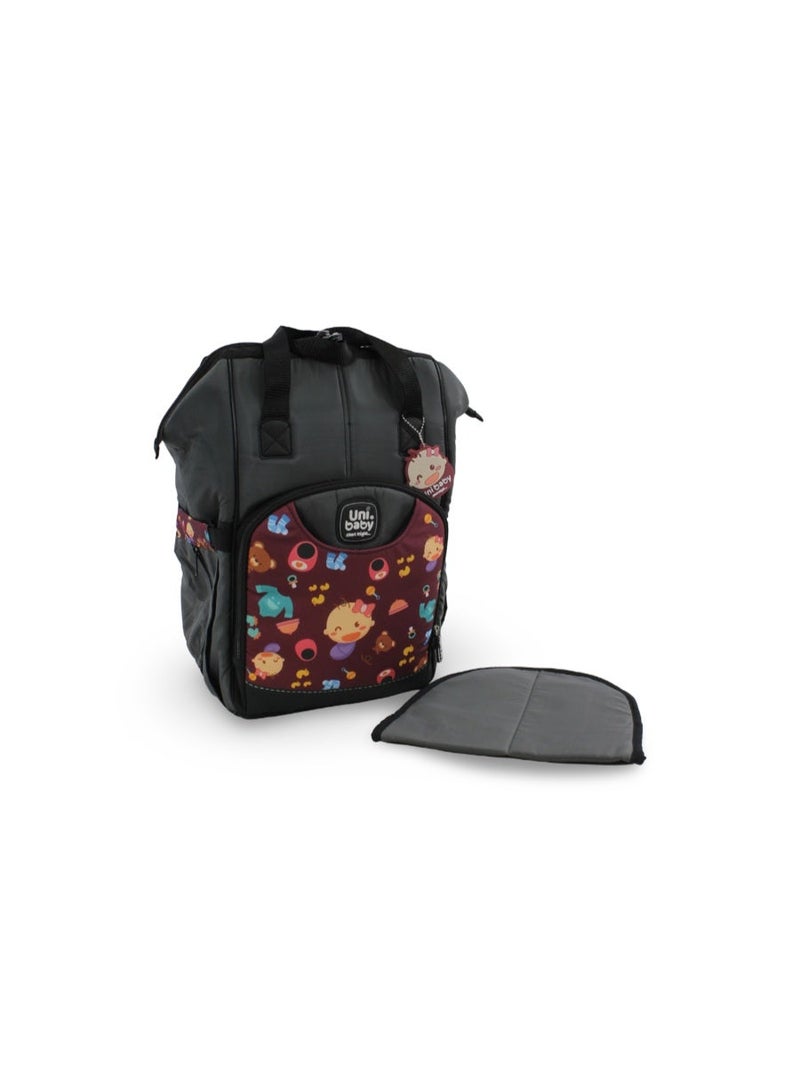 Uni Baby On Board Bag – Burgundy & Navy - Image 1