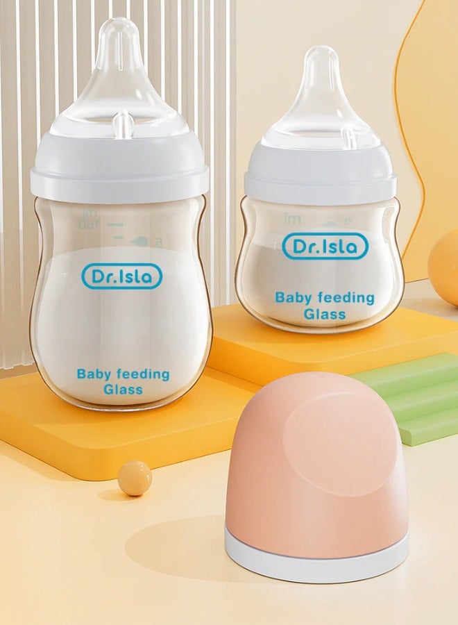 Dr.isla زجاجة رضاعة حديثي الولادة من دكتور إيسلا 90 مل  مضادة للطفو وخالية من مادة BPA - Image 4