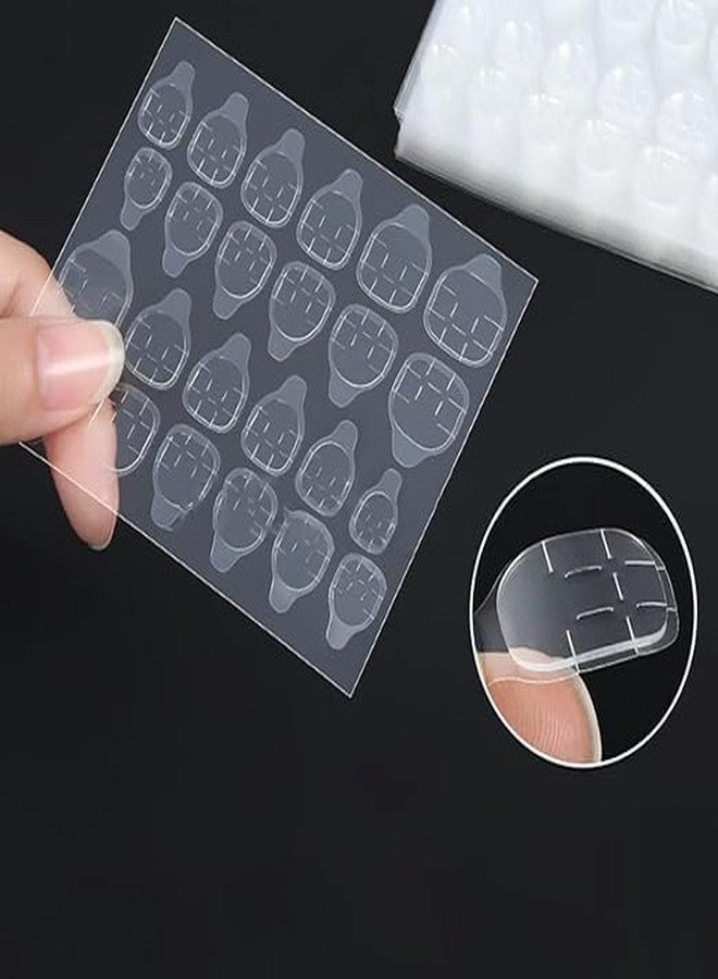 DORMITORRY أظافر لاصقة من دورميتوري، أظافر صناعية بتصميم لطيف مع غراء جيلي، طقم فن الأظافر الاصطناعية القصيرة للفتيات، وصلات أظافر قابلة لإعادة الاستخدام وآمنة لعمل مانيكير سهل بنفسك، 12 قطعة - متعددة الألوان. - Image 2