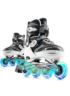 Generic Adjustable Inline Skates  with LED Lights for Kids and Youth  - Image 1