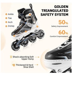 Generic Adjustable Inline Skates  with LED Lights for Kids and Youth  - Image 3