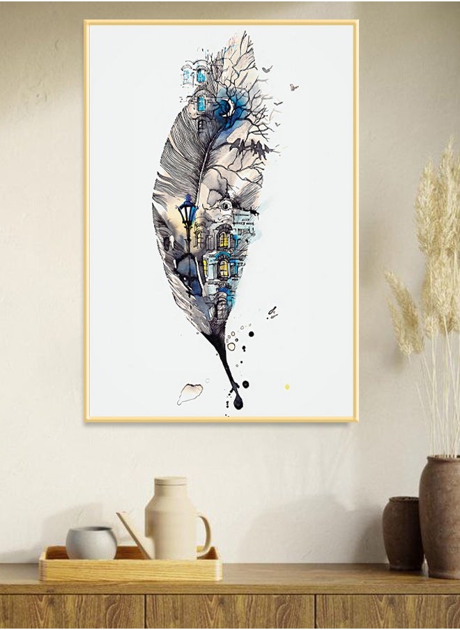 Canvas Wall Art For Wall Decoration, Modern Design, with a Hollow Frame, Size (120x80), One Piece