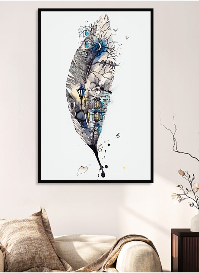 Canvas Wall Art For Wall Decoration, Modern Design, with a Hollow Frame, Size (120x80), One Piece