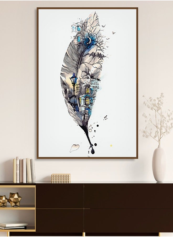 Canvas Wall Art For Wall Decoration, Modern Design, with a Hollow Frame, Size (120x80), One Piece