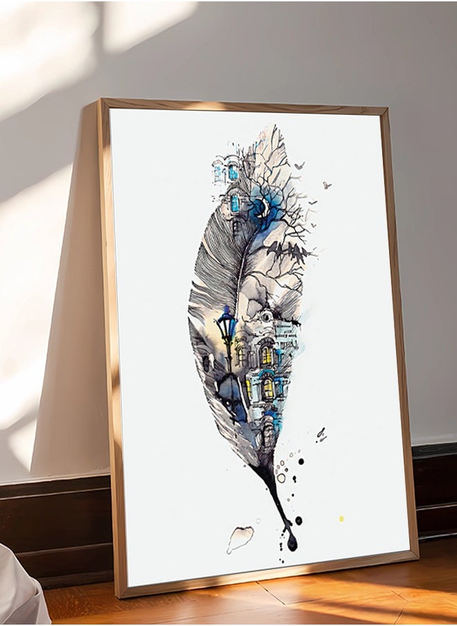 Canvas Wall Art For Wall Decoration, Modern Design, with a Hollow Frame, Size (120x80), One Piece
