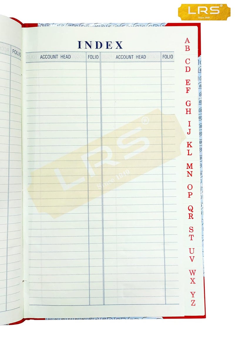 LRS Ledger Register Size - 32 x 20 cm - Hard Bound - 70 GSM Ledger Paper (200 Pages - Pack of 5) - Image 4