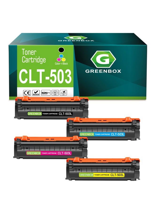 GREENBOX Compatible Toner Cartridge Replacement for Samsung CLT-503L CLT-K503L CLT-C503L CLT-M503L CLT-Y503L for ProXpress SL-C3010DW SL-C3010ND SL-C3060FR Printer (1 Black 1 Cyan 1 Magenta 1 Yellow) - Image 1