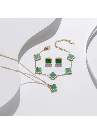 Green three-piece set