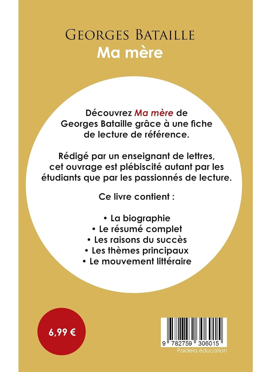 Fiche de lecture Ma mère (Étude intégrale)  - Image 2