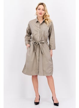 Robe Di Kappa Women Plain Shirt Dress, Grey  - Image 2
