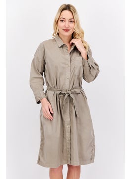 Robe Di Kappa Women Plain Shirt Dress, Grey  - Image 1