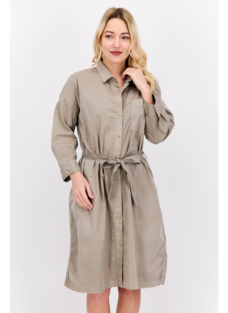 Women Plain Shirt Dress, Grey - pzsku/Z9A24936A5052B73E4B4AZ/45/_/1737641913/3f7e1fc6-f441-4966-88f3-ef3e0bc2fb7e