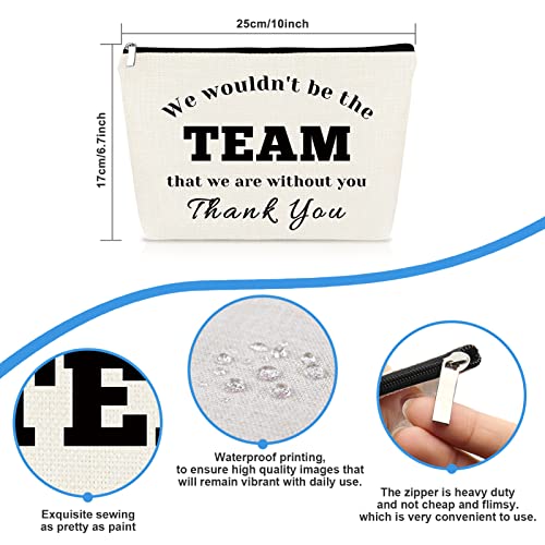 Mikela Boss Gift Coach Thank You Gift Makeup Bag for Women Leader Appreciation Gifts Cosmetic Bag Colleague Coworker Leaving Going Away Present Basketball Soccer Team Coach Leader Employee Birthday Gifts - Image 2