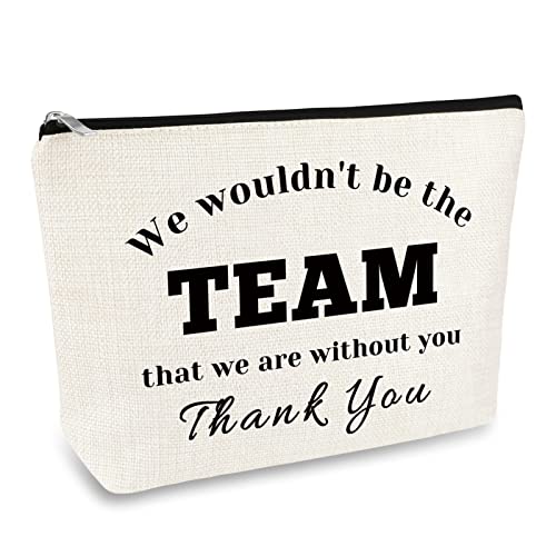 Mikela Boss Gift Coach Thank You Gift Makeup Bag for Women Leader Appreciation Gifts Cosmetic Bag Colleague Coworker Leaving Going Away Present Basketball Soccer Team Coach Leader Employee Birthday Gifts - Image 1