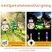 YZYOE 6 Pack LED Outdoor Solar Ground Inserted Christmas Decorative Lights Waterproof Solar Courtyard Tree Snowman Reindeer With 8 Color Modes - Image 2