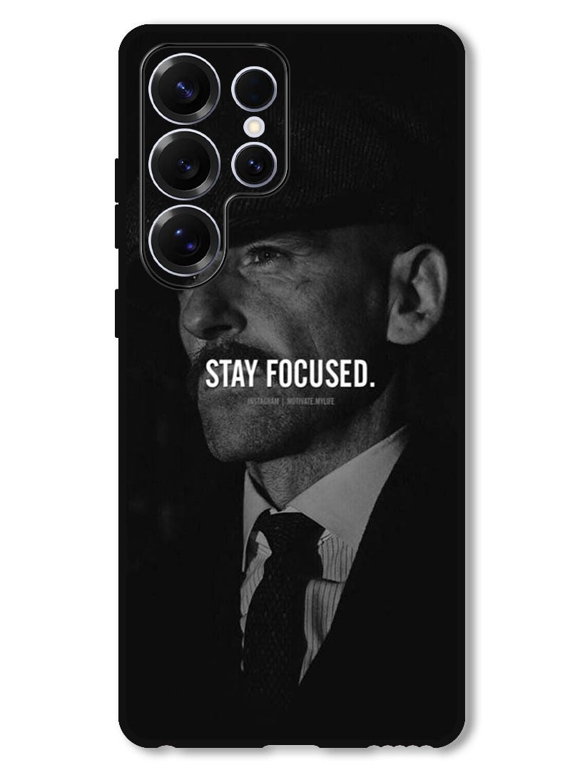 Theodor Protective Case Anti Scratch Shock Proof Bumper Cover For Samsung Galaxy S25 Ultra Stay focused - Image 1