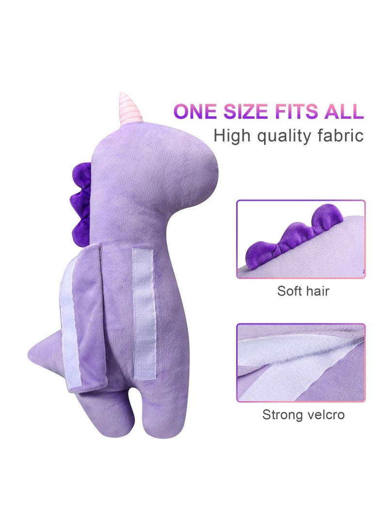 Seat Belt Pillow Kids - Cover, Vehicle Shoulder Pads, Car Seatbelt Cushion for Kids, Strap Pillows Animal Travel (Purple) - Image 5