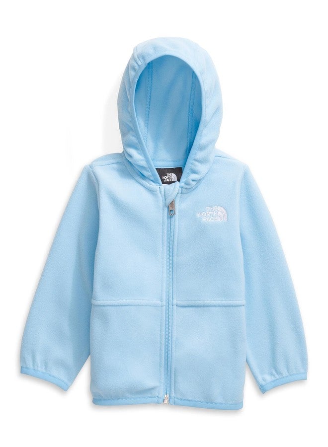 THE NORTH FACE سويت شيرت هودي كامل بسحاب للأطفال من ذا نورث فيس، لون زهور الذرة، 12 شهر - Image 1