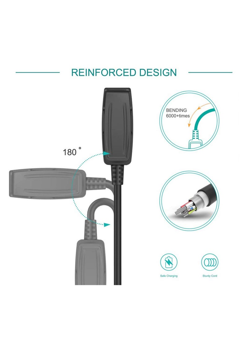 5V Charging Cable Data Clip Cradle Charger Compatible with Garmin Forerunner 235 230 630 735XT 35 30 Watch and Vivomove HR Approach S20 GPS Smartwatch - Image 2
