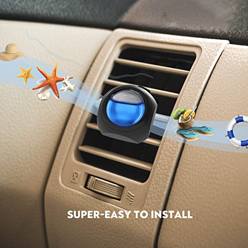 DRIVEJOY معطر هواء السيارة مشابك التهوية، 8 عبوات، 6 عطر المحيط، 2 عطر السيارة الجديدة، معطرات هواء تدوم طويلاً للرجال والنساء، تصل إلى 240 يومًا، مزيل الروائح - Image 5