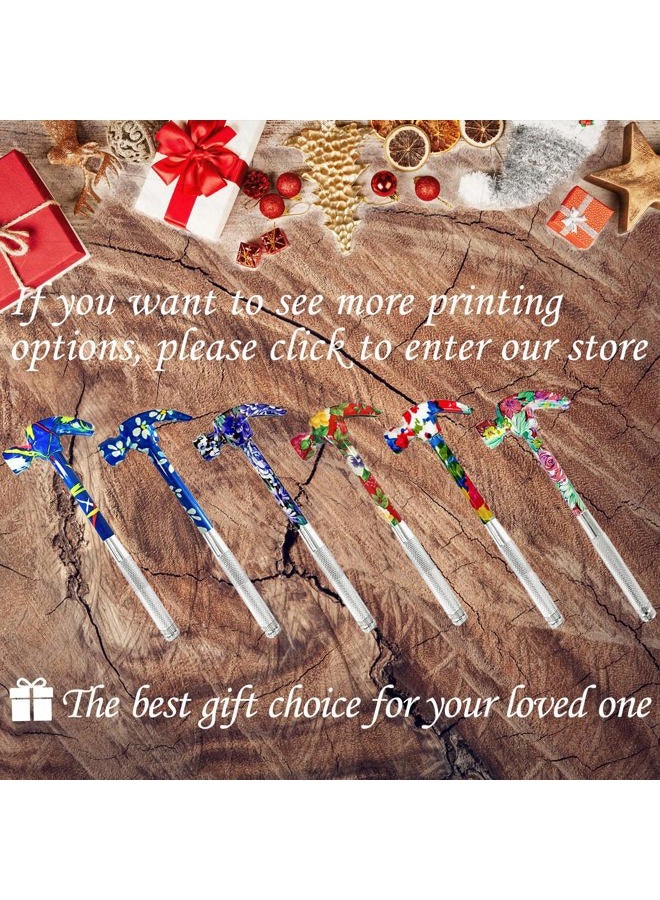 LASUND 6 in 1 Flower Hammer & Screwdriver Tool, All In One Screwdriver Hammer Tools Set with Screwdriver, Best Gift for Birthday Valentine's Mother's day Christmas Thanksgiving Halloween(Red) - Image 4