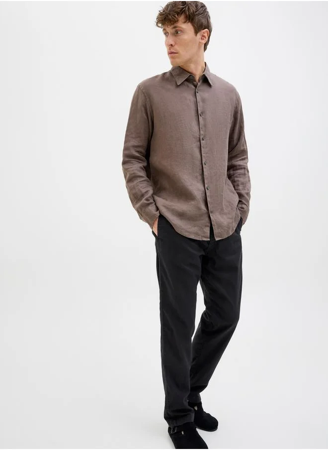 جاك اند جونز Mid Rise Relaxed Fit Joggers with Drawstring