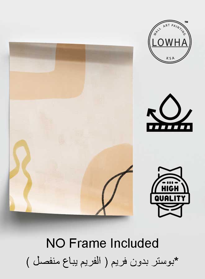 LOWHA Poster Painting Art With Four Separate Pieces Of Double-Sided Stickers Abstract For Home Bedroom Living Room And Office Decor - Image 3