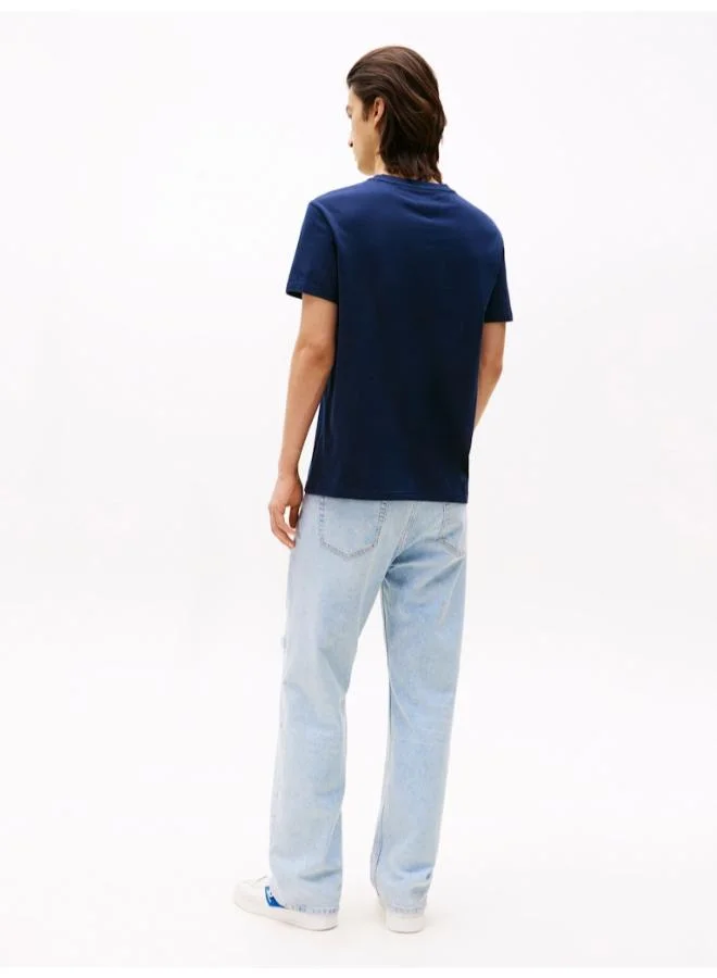 TOMMY JEANS Flag Logo Jersey Crew Neck T-Shirt