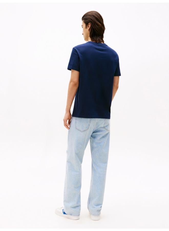 TOMMY JEANS Flag Logo Jersey Crew Neck T-Shirt - Image 2