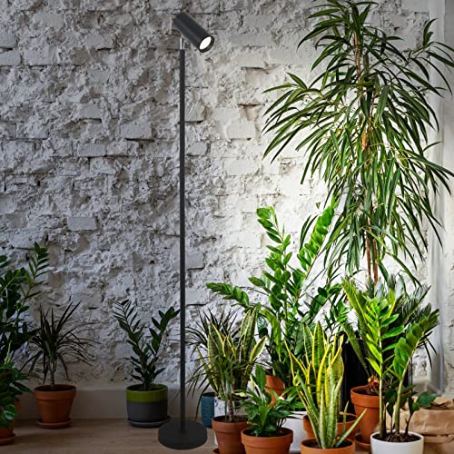 HMVPL Grow Lights Stand for Indoor Plants Full Spectrum Tall Plant Light for Indoor Growing with 20W COB Plant Light Bulb,4/8/12H Timer, Led Growth Floor Lamp for Large Plant Seedling(6 Level Height) - Image 2